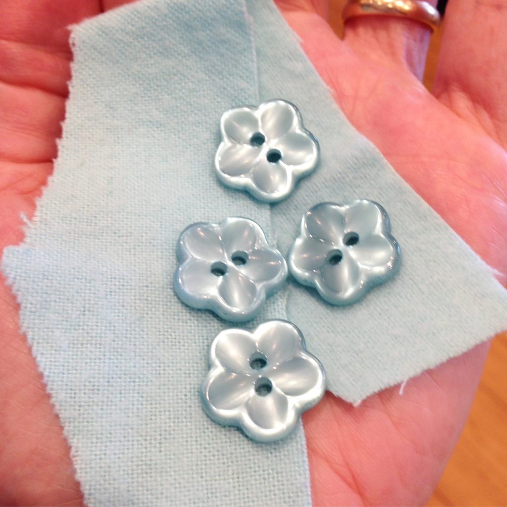 Flower buttons from John Lewis